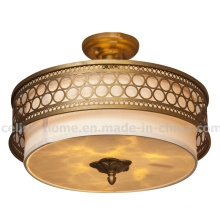 Hot Sale Iron Ceiling Light with Antique Brass Color